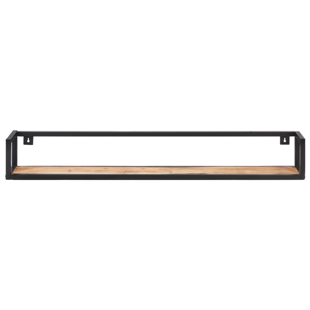 Wandschappen 2 st 120 cm massief acaciahout MeubelReus