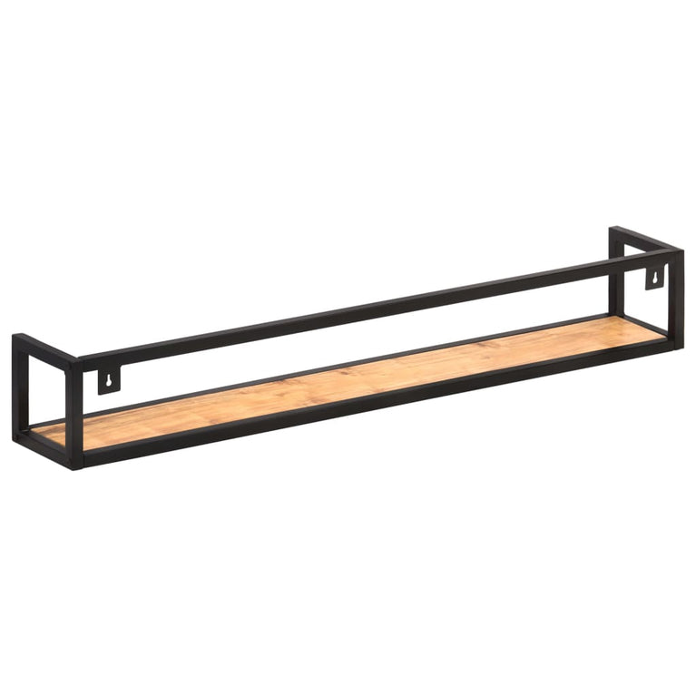 Wandschappen 2 st 120 cm massief acaciahout MeubelReus