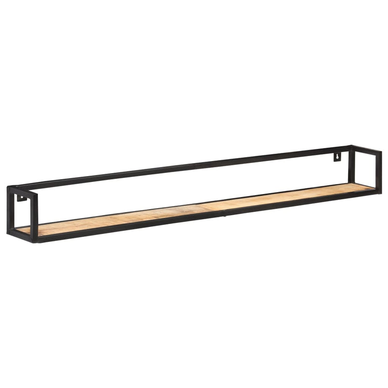 Wandschappen 2 st 160 cm ruw mangohout MeubelReus