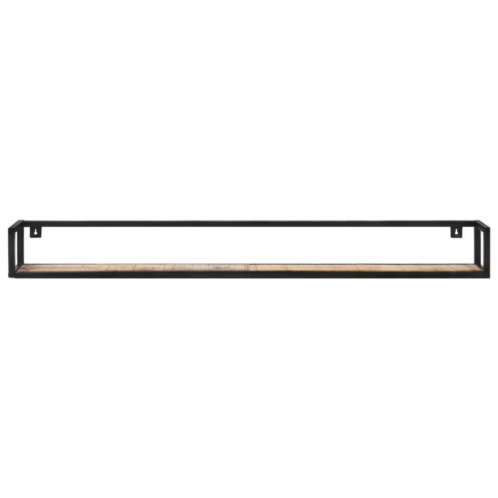 Wandschappen 2 st 160 cm ruw mangohout MeubelReus