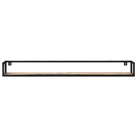 Wandschappen 2 st 160 cm ruw mangohout MeubelReus