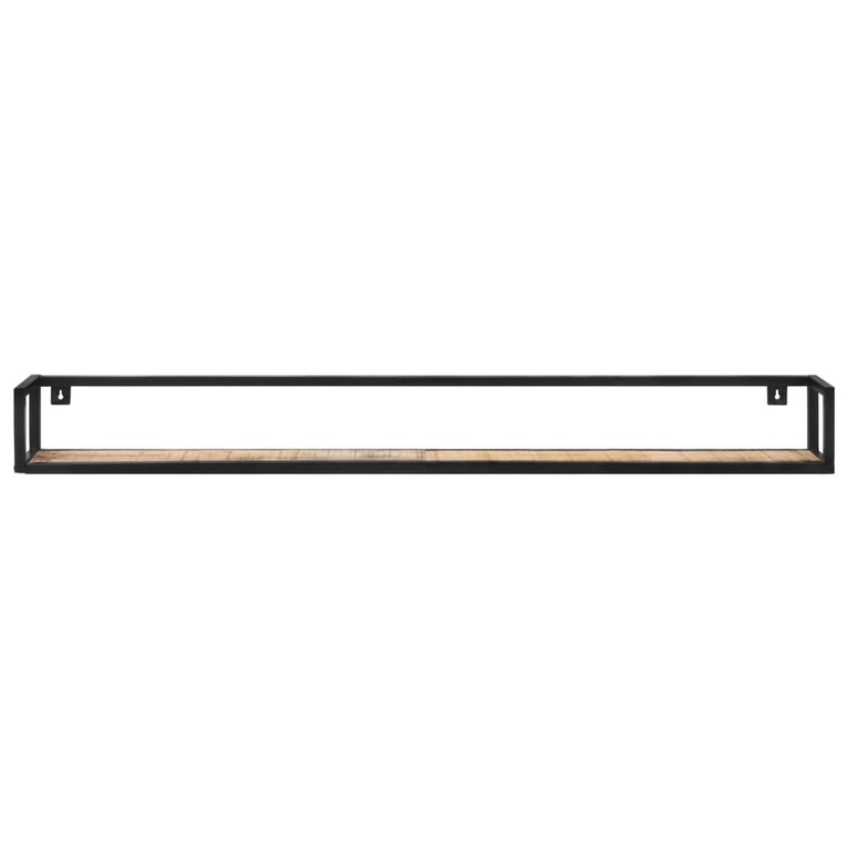 Wandschappen 2 st 160 cm ruw mangohout MeubelReus