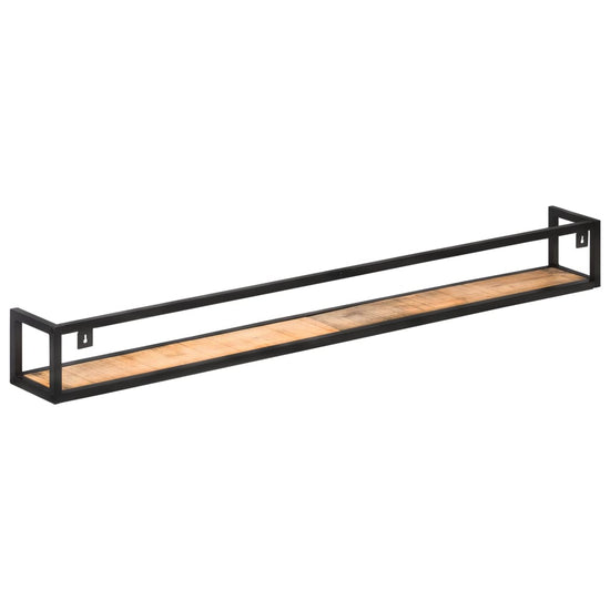 Wandschappen 2 st 160 cm ruw mangohout MeubelReus