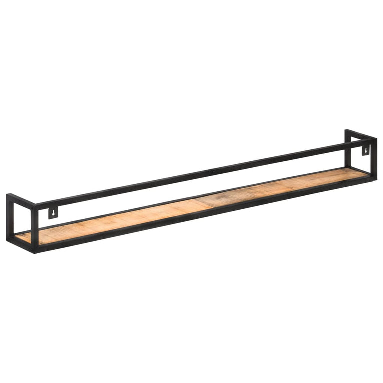 Wandschappen 2 st 160 cm ruw mangohout MeubelReus