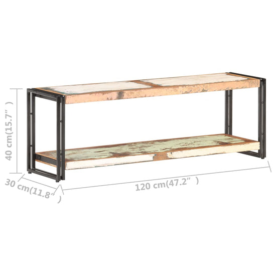 Tv-meubel 120x30x40 cm massief gerecycled hout MeubelReus