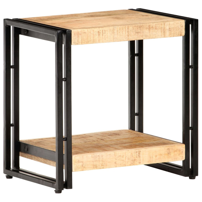 Bijzettafel 40x30x40 cm ruw mangohout MeubelReus