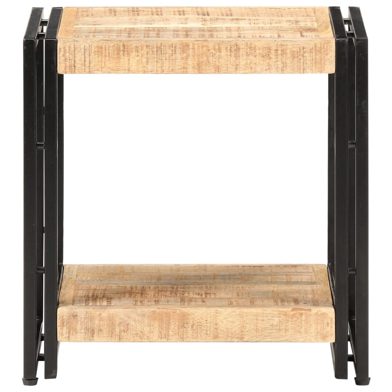 Bijzettafel 40x30x40 cm ruw mangohout MeubelReus
