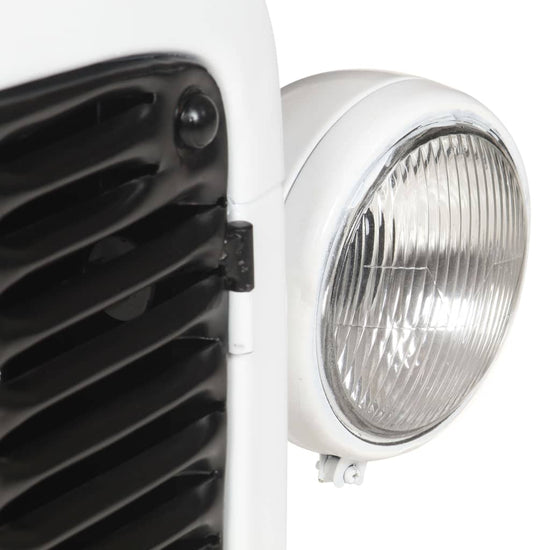 Wijnkast tractor 49x31x172 cm ruw mangohout wit MeubelReus