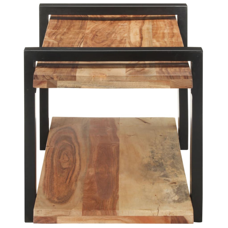 Tv-meubel 90x40x40 cm massief acaciahout MeubelReus