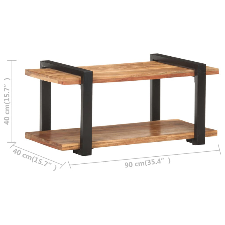 Tv-meubel 90x40x40 cm massief acaciahout MeubelReus