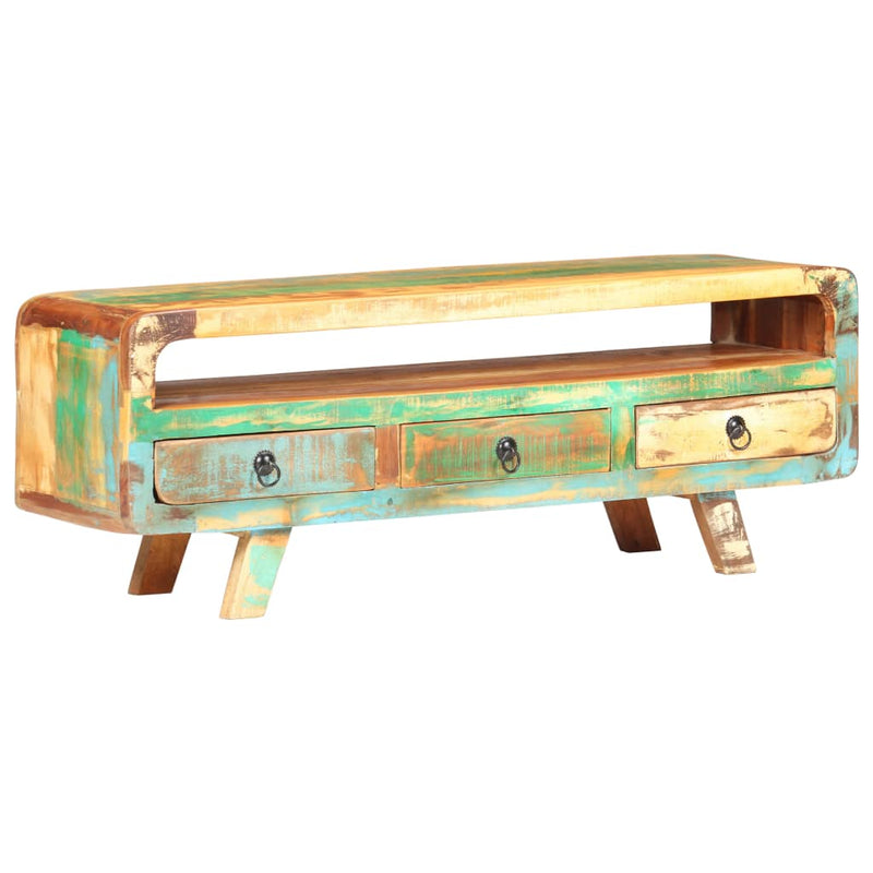 Tv-meubel 117x30x41 cm massief gerecycled hout MeubelReus