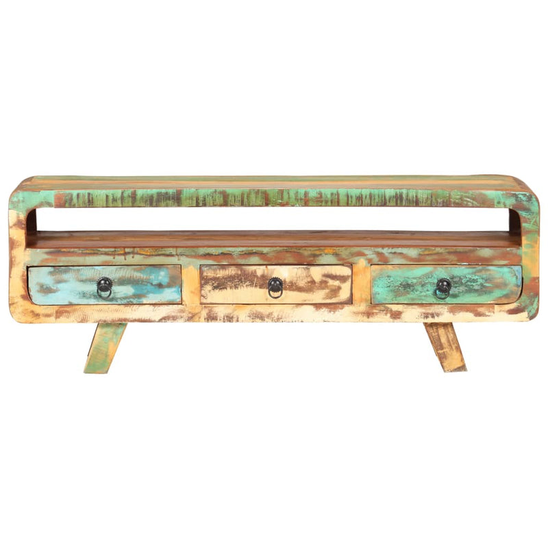 Tv-meubel 117x30x41 cm massief gerecycled hout MeubelReus