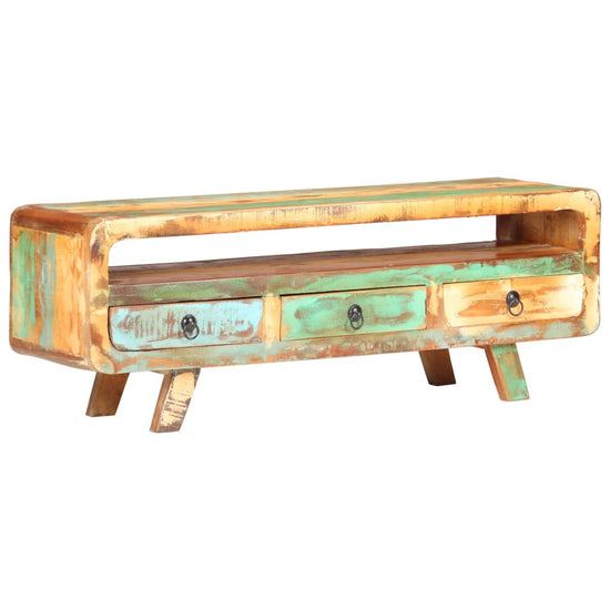 Tv-meubel 117x30x41 cm massief gerecycled hout MeubelReus