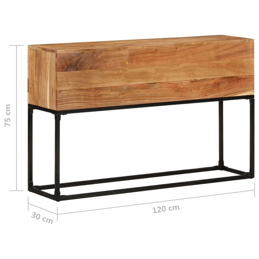 Wandtafel 120x30x75 cm massief acaciahout MeubelReus