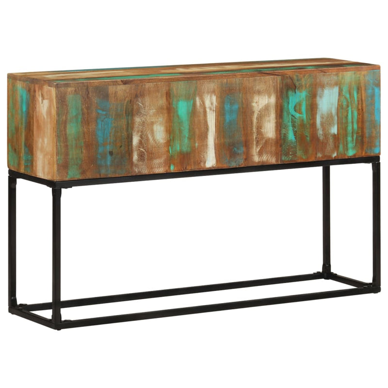 Wandtafel 120x30x75 cm massief gerecycled hout MeubelReus