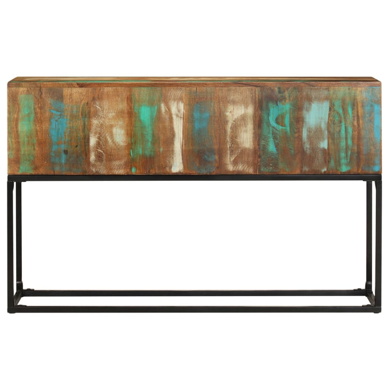 Wandtafel 120x30x75 cm massief gerecycled hout MeubelReus