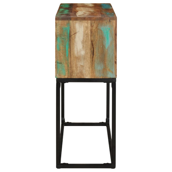 Wandtafel 120x30x75 cm massief gerecycled hout MeubelReus