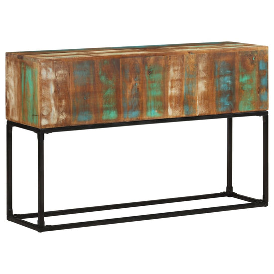 Wandtafel 120x30x75 cm massief gerecycled hout MeubelReus