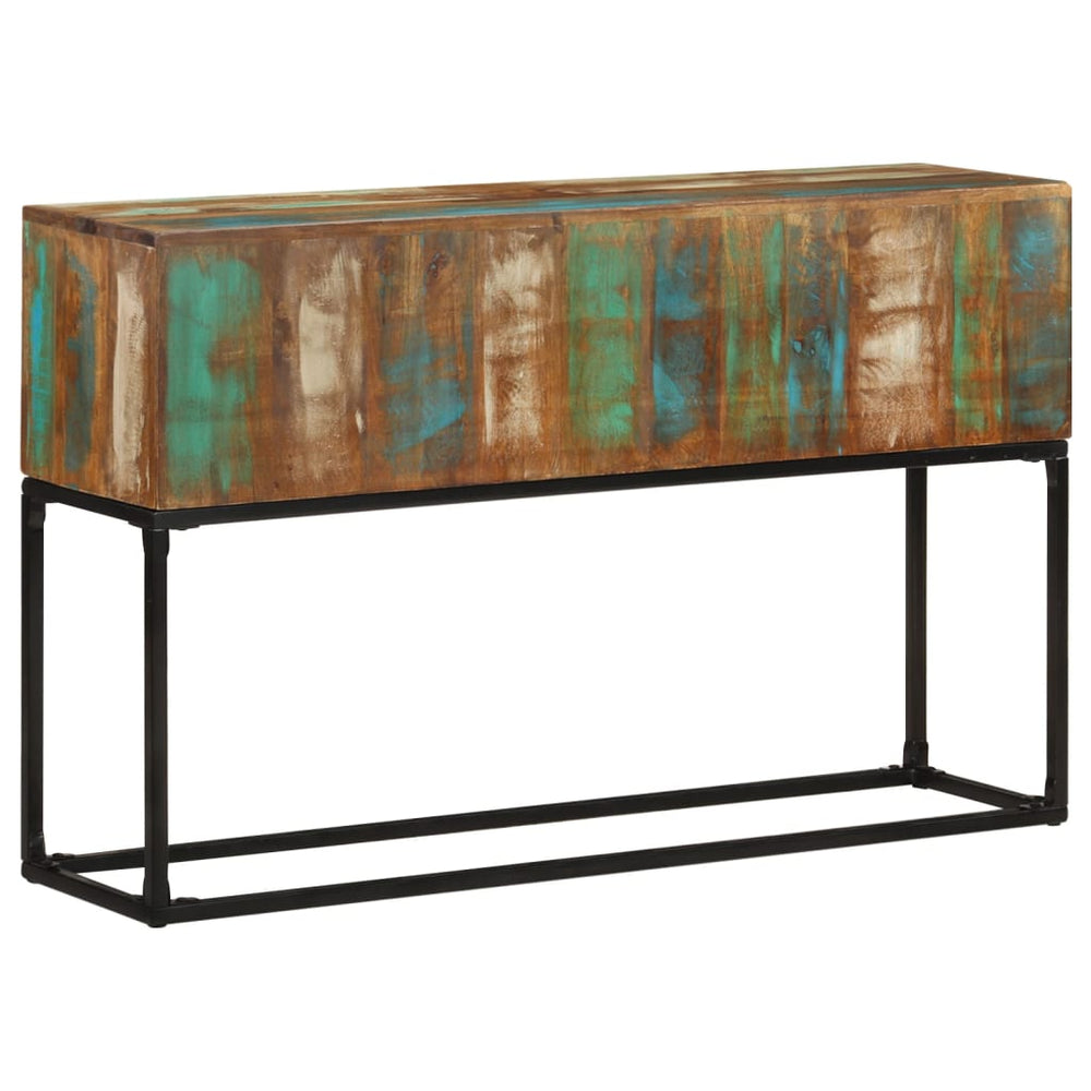 Wandtafel 120x30x75 cm massief gerecycled hout MeubelReus