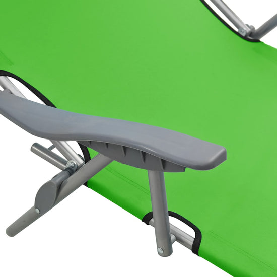 Ligbed met luifel staal groen MeubelReus