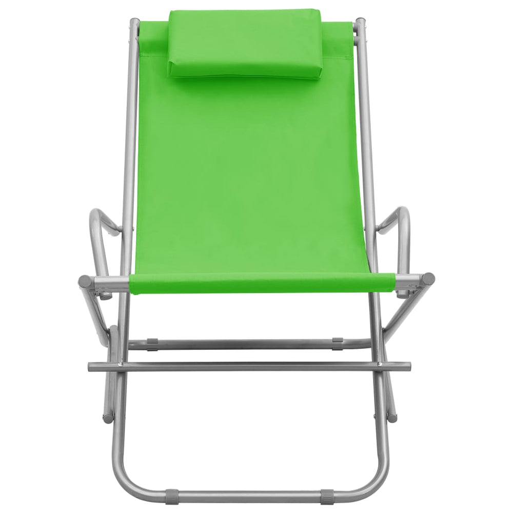 Klapstoelen 2 st staal groen MeubelReus