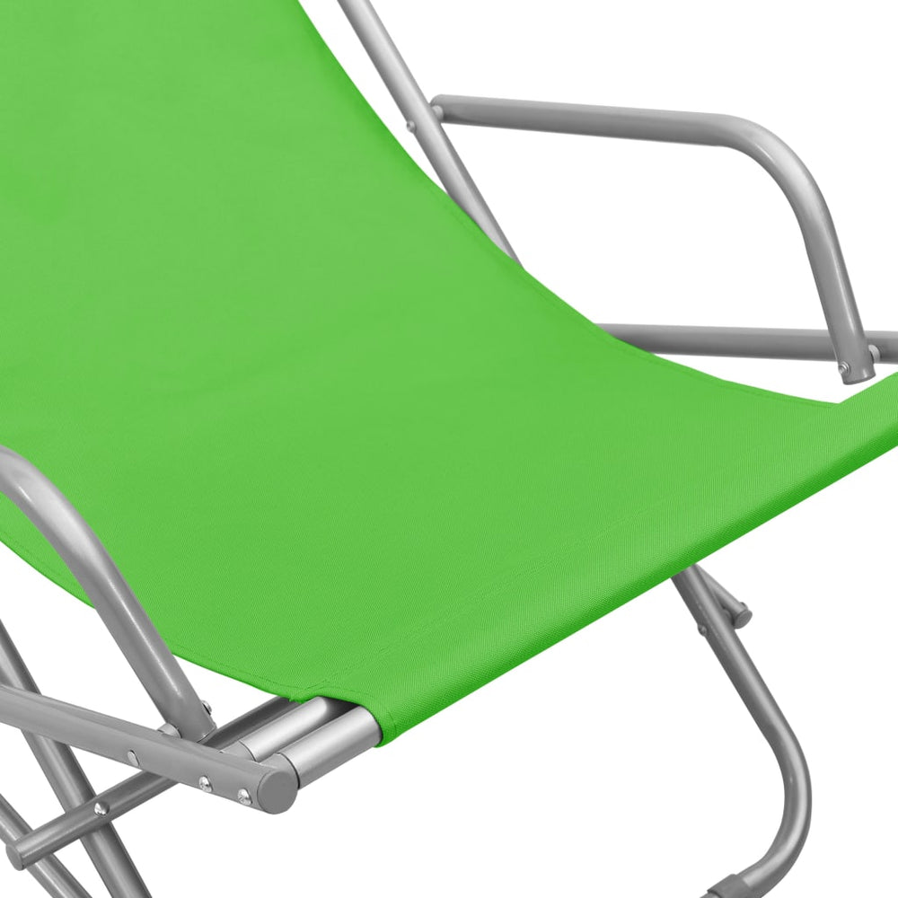 Klapstoelen 2 st staal groen MeubelReus