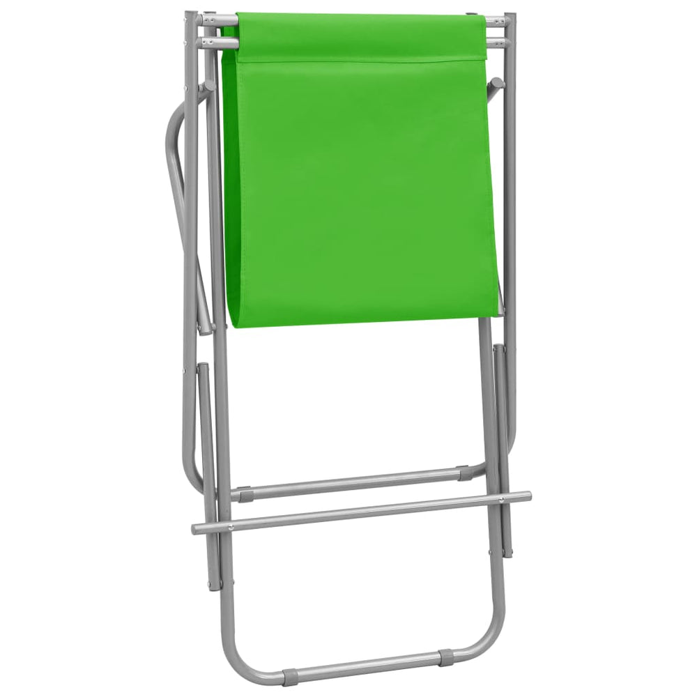 Klapstoelen 2 st staal groen MeubelReus