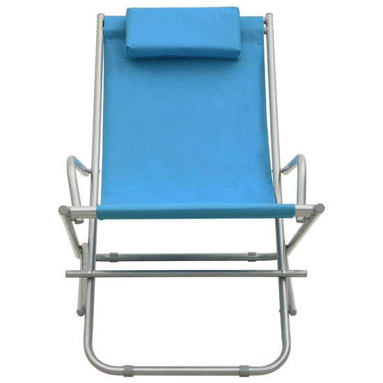 Klapstoelen 2 st staal blauw MeubelReus