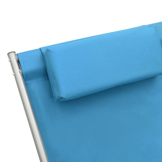 Klapstoelen 2 st staal blauw MeubelReus