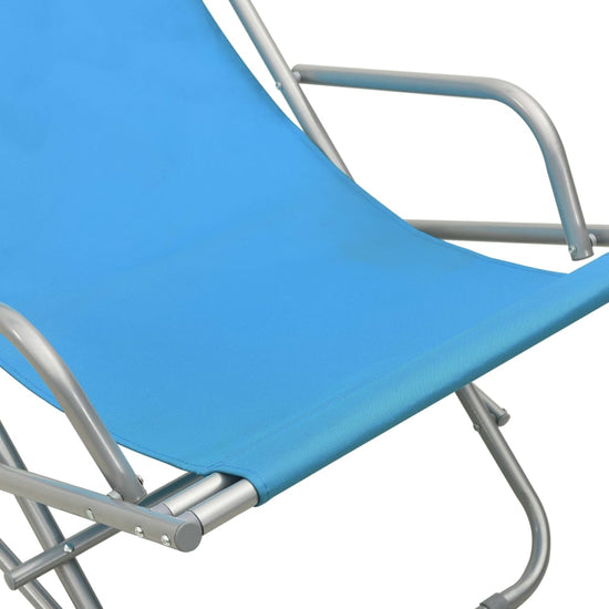 Klapstoelen 2 st staal blauw MeubelReus