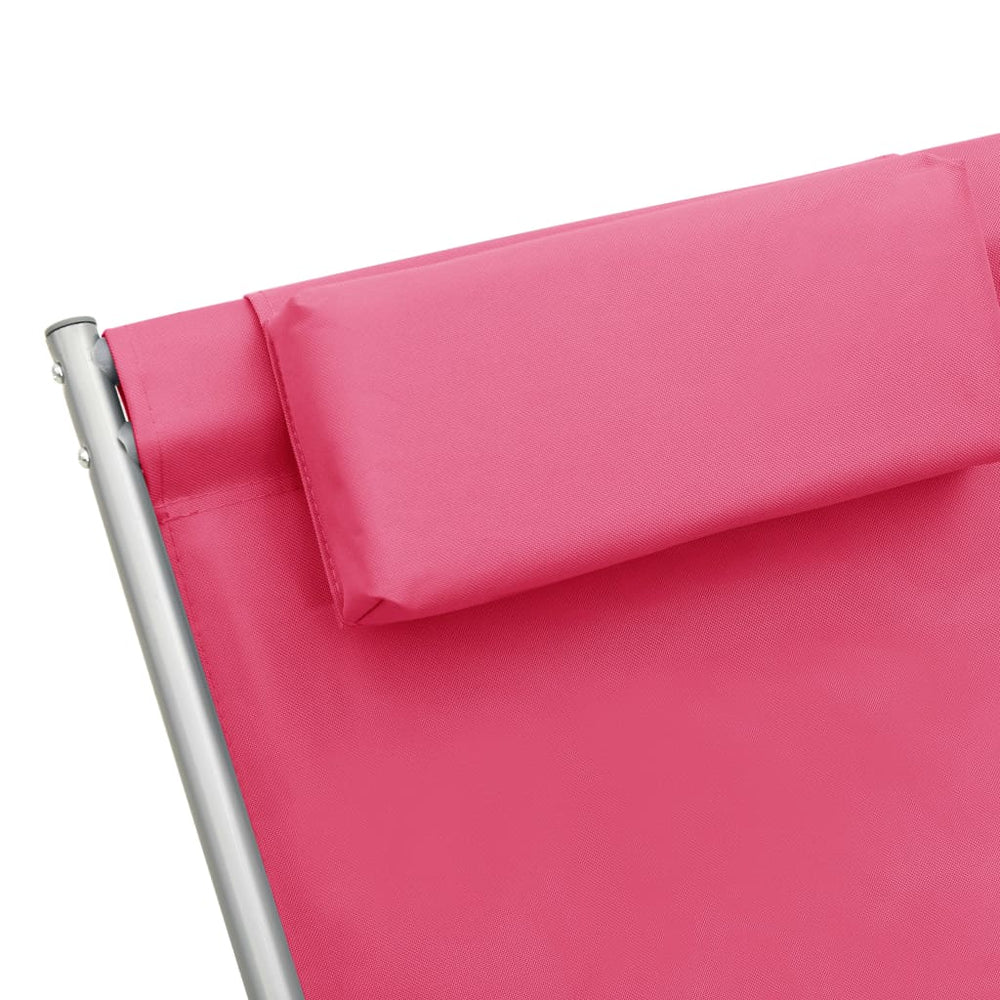 Klapstoelen 2 st staal roze MeubelReus