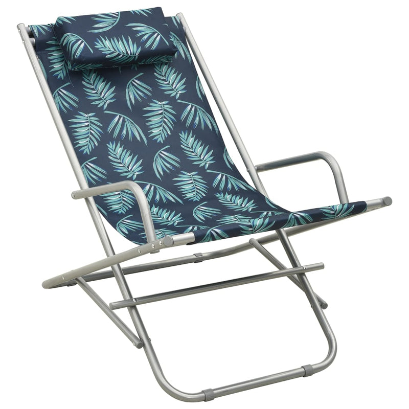 Klapstoelen 2 st staal bladpatroon MeubelReus
