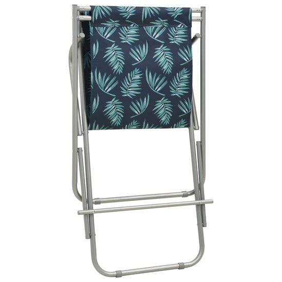 Klapstoelen 2 st staal bladpatroon MeubelReus