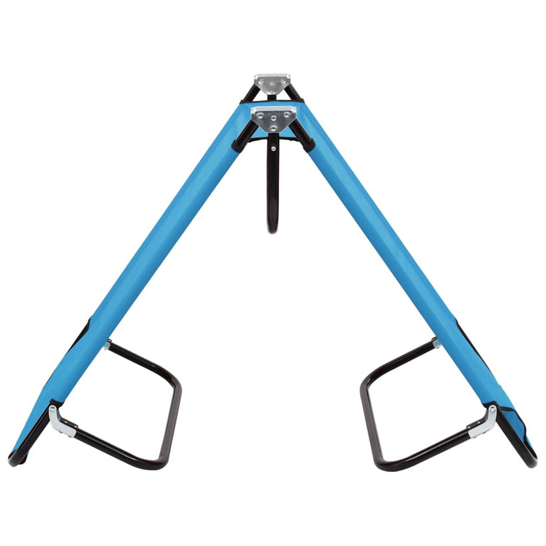 Ligbed inklapbaar staal turquoiseblauw MeubelReus