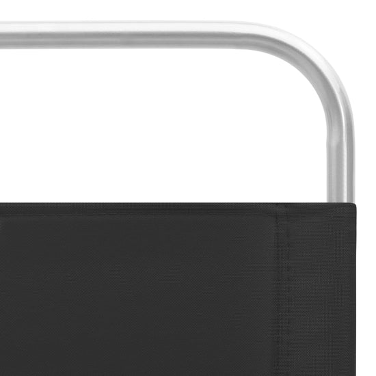 Strandstoelen 2 st inklapbaar stof zwart MeubelReus