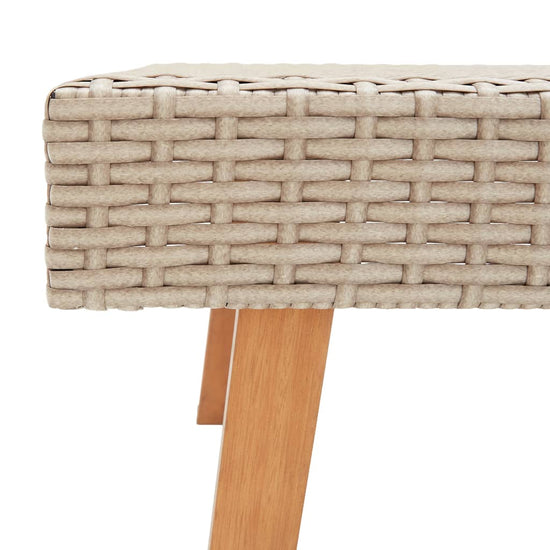 3-delige Loungeset met kussens poly rattan beige MeubelReus