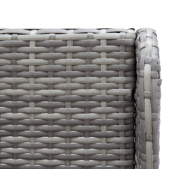 Tuinhoekbanken 2 st poly rattan grijs MeubelReus