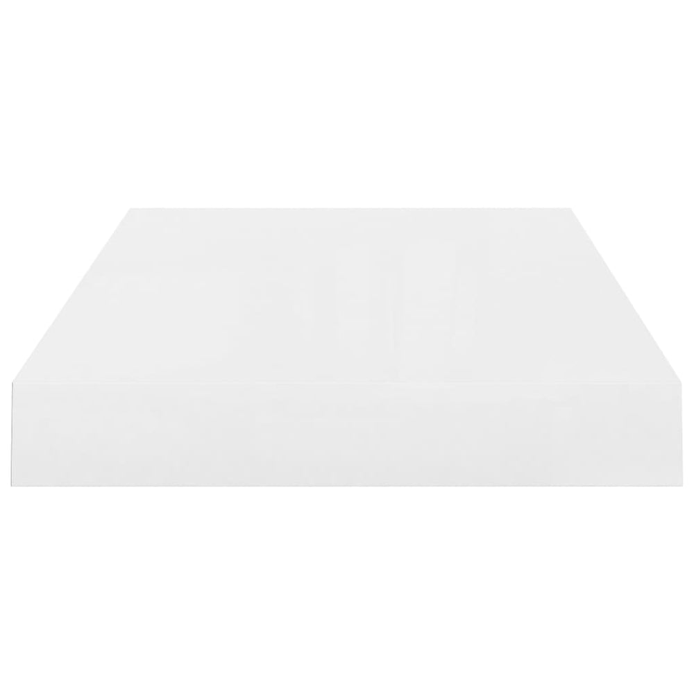 Wandschappen zwevend 4 st 40x23x3,8 cm MDF hoogglans wit MeubelReus