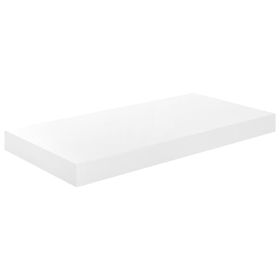 Wandschappen zwevend 4 st 50x23x3,8 cm MDF hoogglans wit MeubelReus