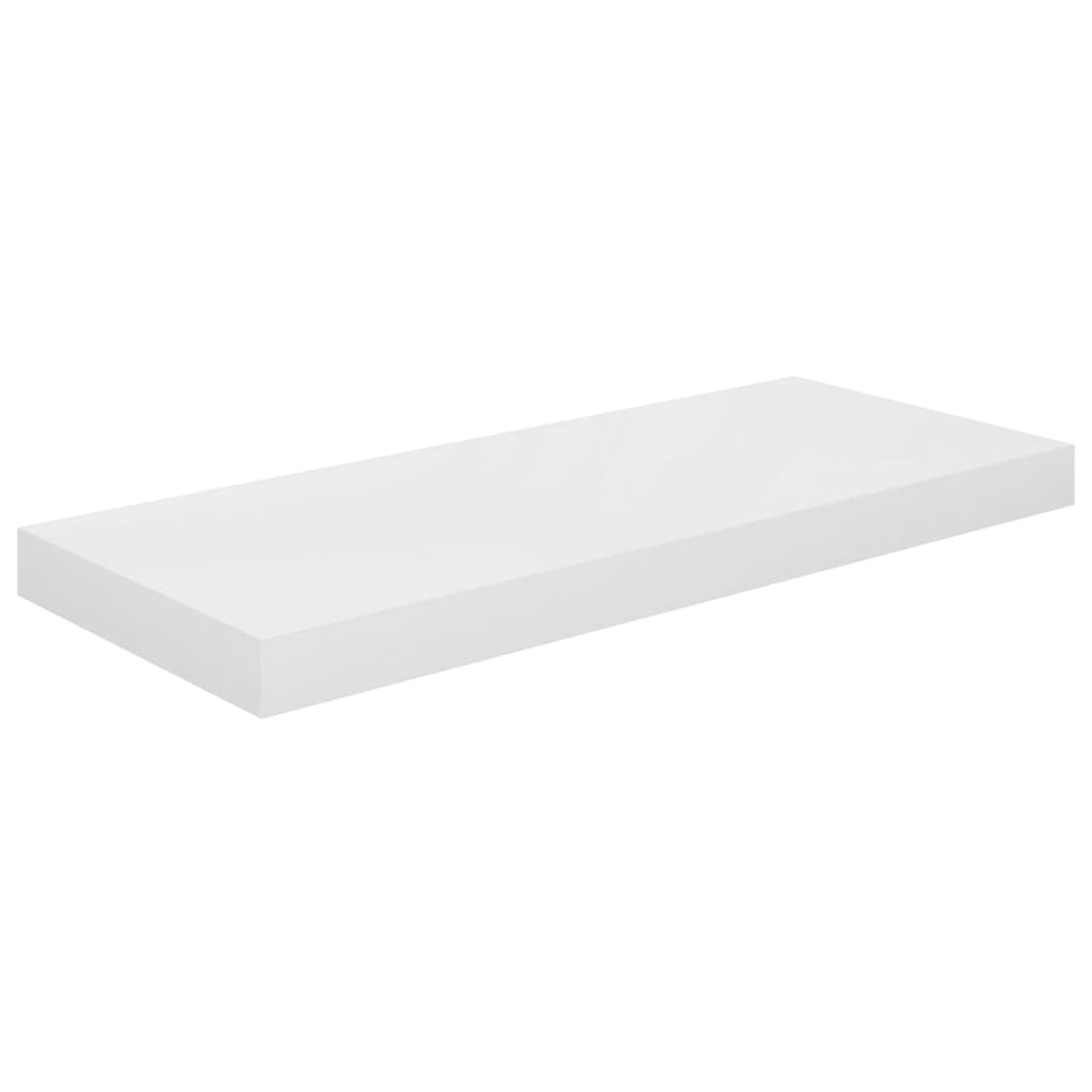 Wandschappen zwevend 4 st 60x23,5x3,8 cm MDF hoogglans wit MeubelReus