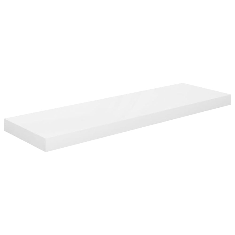 Wandschappen zwevend 4 st 80x23,5x3,8 cm MDF hoogglans wit MeubelReus