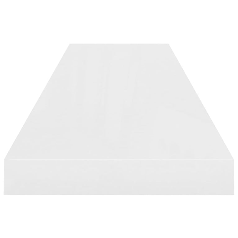 Wandschappen zwevend 4 st 90x23,5x3,8 cm MDF hoogglans wit MeubelReus