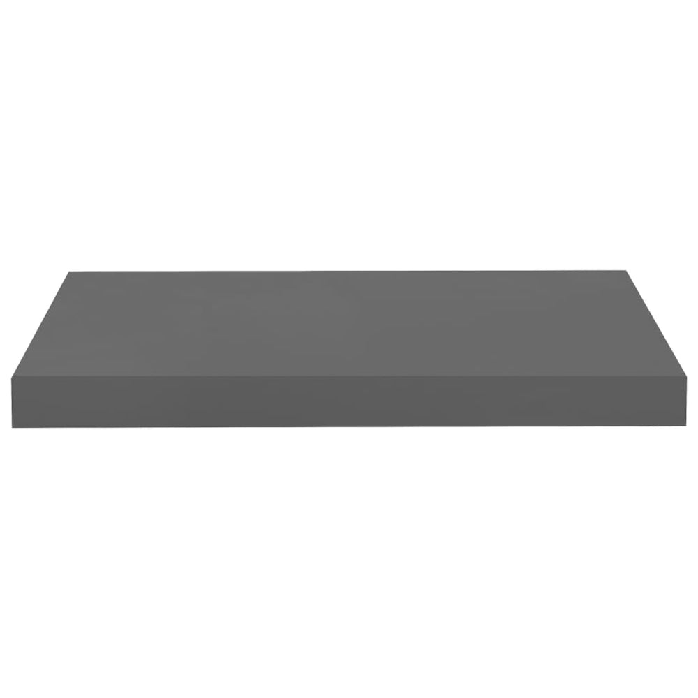 Wandschappen zwevend 4 st 50x23x3,8 cm MDF hoogglans grijs MeubelReus