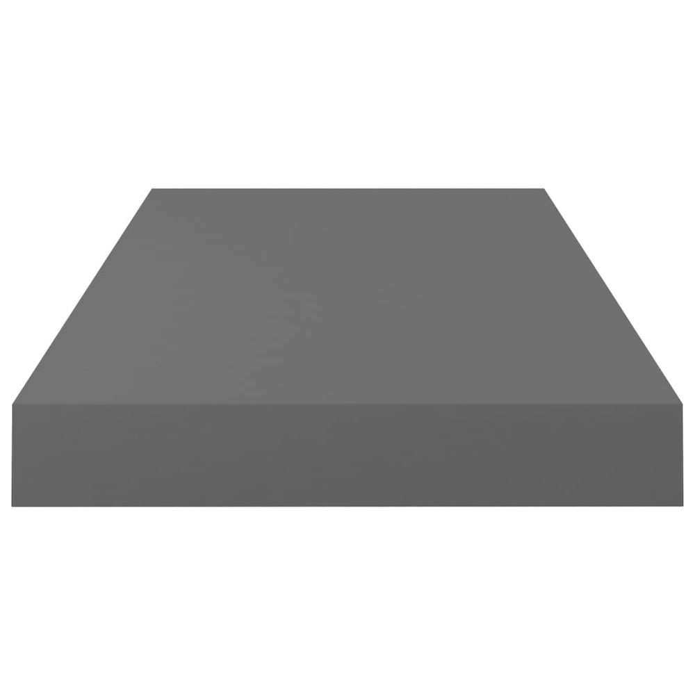 Wandschappen zwevend 4 st 50x23x3,8 cm MDF hoogglans grijs MeubelReus