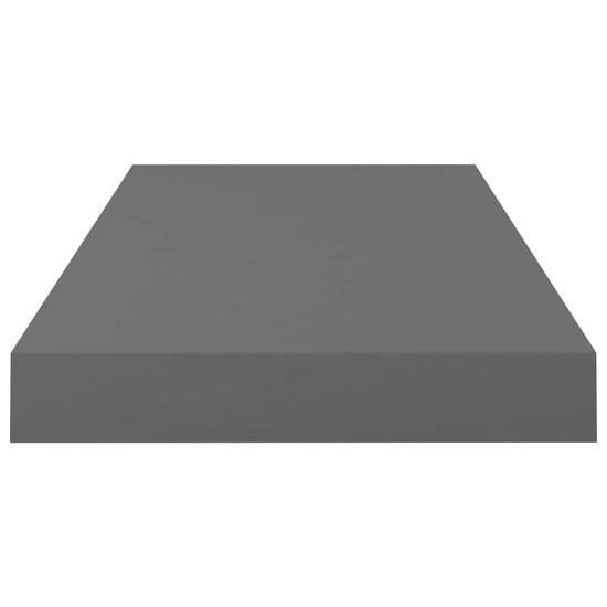 Wandschappen zwevend 4 st 50x23x3,8 cm MDF hoogglans grijs MeubelReus