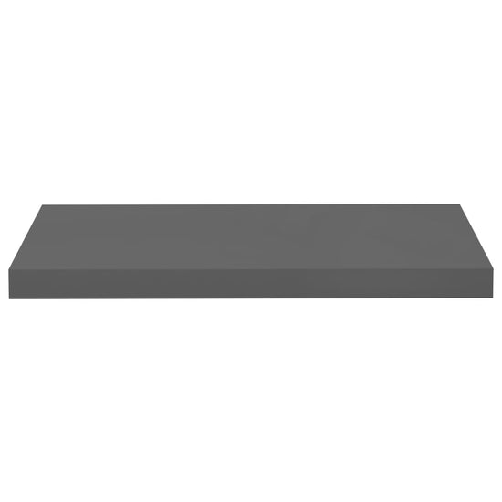 Wandschappen zwevend 4 st 60x23,5x3,8 cm MDF hoogglans grijs MeubelReus