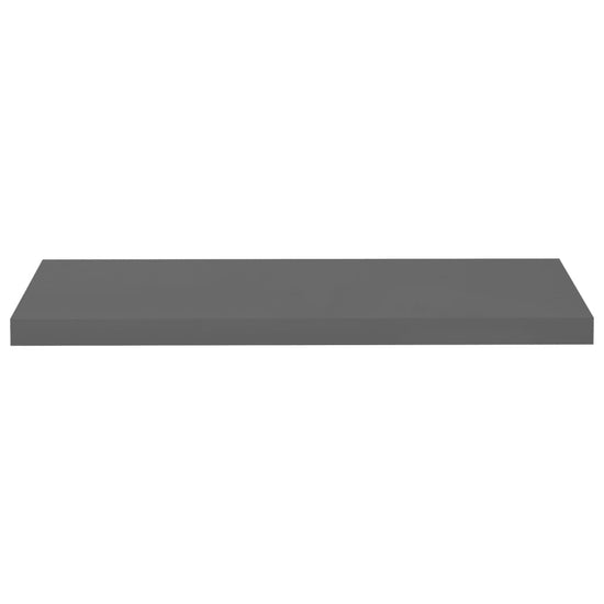 Wandschappen zwevend 4 st 80x23,5x3,8 cm MDF hoogglans grijs MeubelReus
