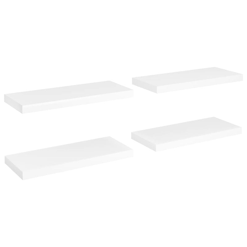 Wandschappen zwevend 4 st 60x23,5x3,8 cm MDF wit MeubelReus