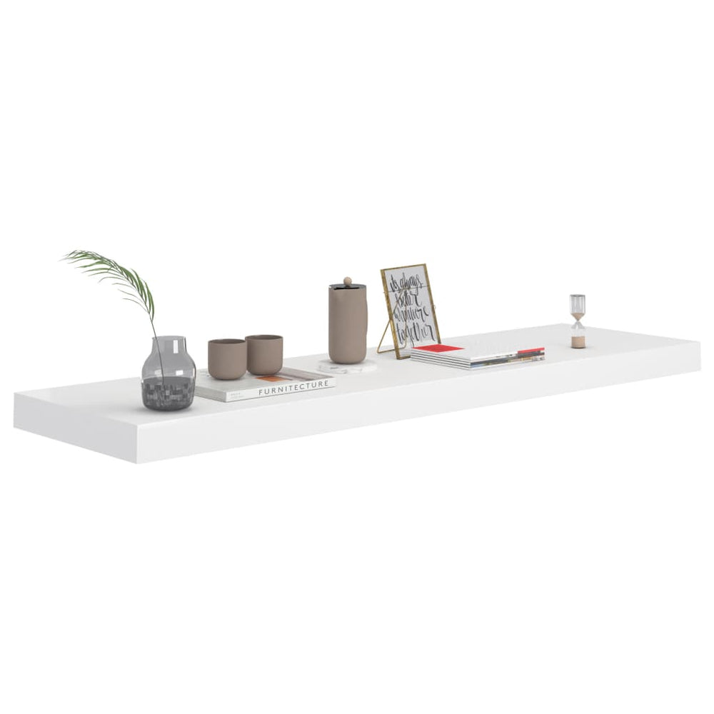 Wandschappen zwevend 4 st 90x23,5x3,8 cm MDF wit MeubelReus