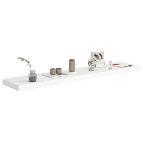 Wandschappen zwevend 4 st 120x23,5x3,8 cm MDF wit MeubelReus